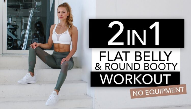 2 in 1 - FLAT BELLY & ROUND BOOTY WORKOUT  // No Equipment | Pamela Reif