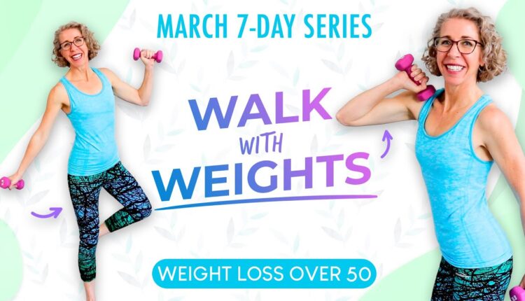 Let's WALK! Light Dumbbell Toning WEIGHT LOSS Workout 🍃 Pahla B Fitness