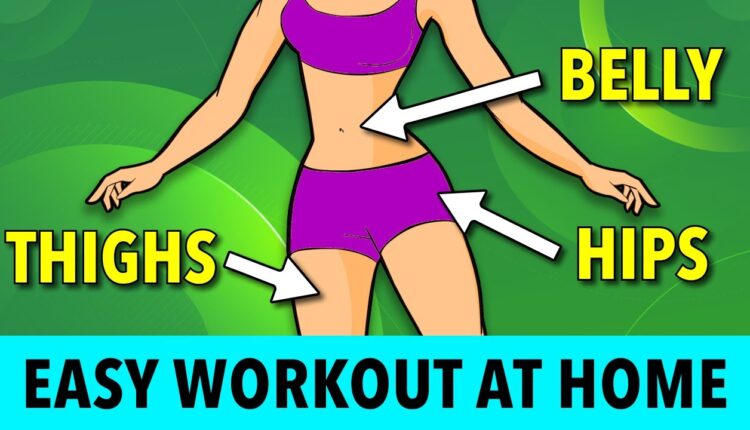 Get Perfect BELLY + THIGHS + HIPS by doing this easy workout at home