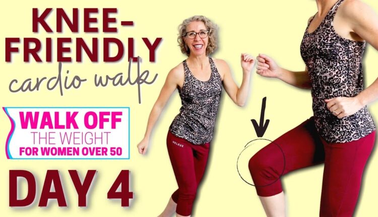 Easy KNEE-FRIENDLY Cardio Walk, 2000 Steps (with no equipment) 🦶 WALK Off the Weight Day 4