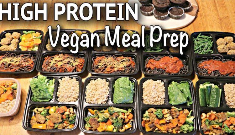 VEGAN MEAL PREP FOR THE WEEK (HIGH PROTEIN / gluten-free recipes!)
