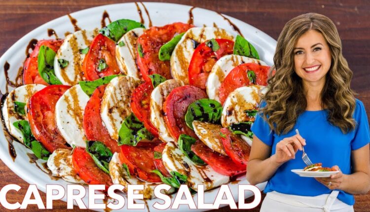 Easy Caprese Salad Recipe with Balsamic Glaze