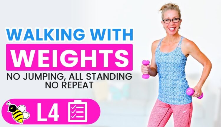 35 Minute LOW IMPACT Walking with Weights Workout 🔥 BURN 300 Calories