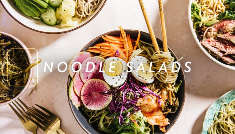 3 Easy NOODLE SALAD Recipes