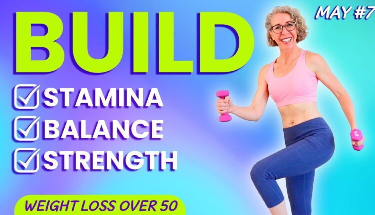 WALK with WEIGHTS, Fun TONING Workout for Women over 50 👒 MAY 7