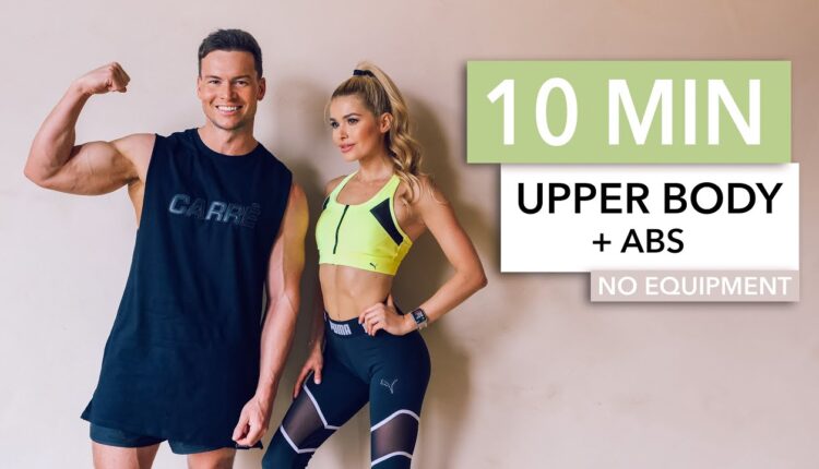 10 MIN UPPER BODY + ABS - for arms, chest and core with DJ Joel Corry / No Equipment I Pamela Reif
