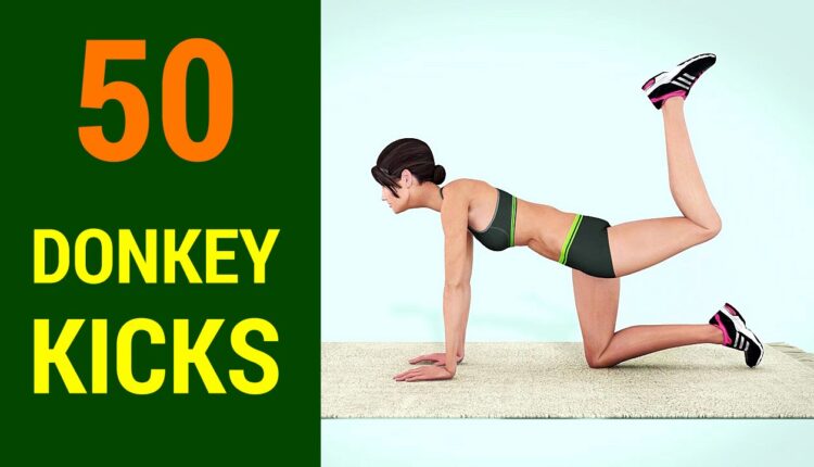 50 Donkey Kicks Challenge [Toned and Firm Butt]