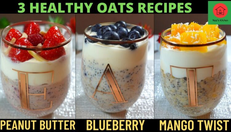 Healthy Overnight Oats Recipe | Healthy Oats Recipe | Weight Loss Recipes | Oats Recipes