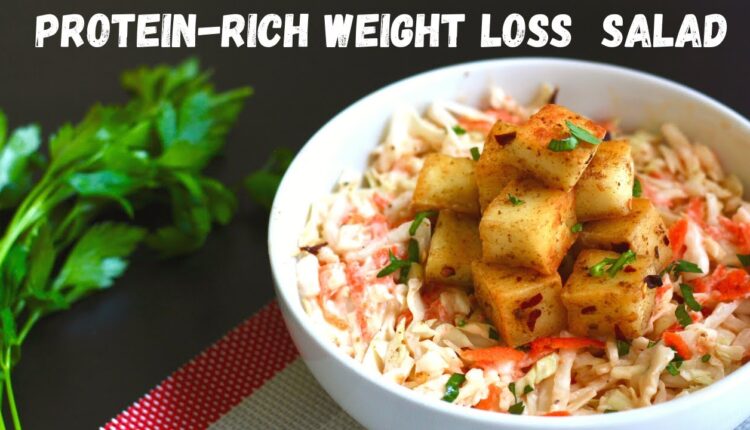 HIGH PROTEIN WEIGHT LOSS SALAD | Paneer Salad Recipe -  Easy and Healthy | DIET FRIENDLY VEG SALAD