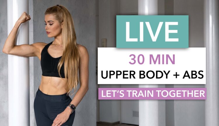 30 MIN UPPER BODY & ABS - Let's train together / No Equipment I Pamela Reif