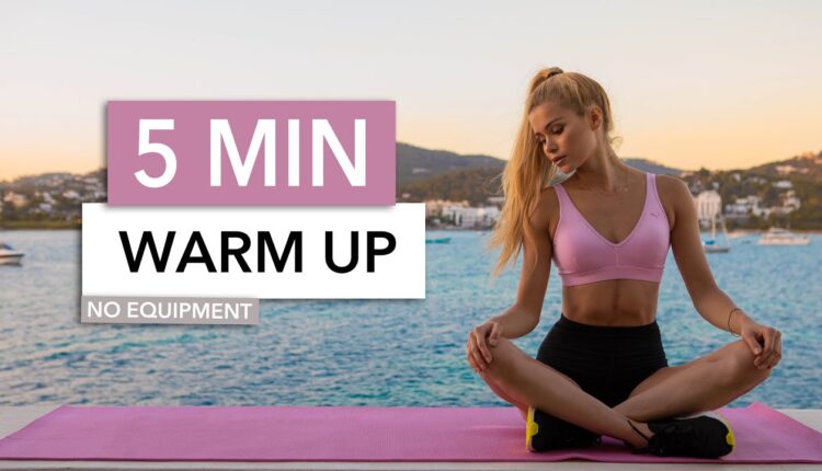 5 MIN WARM UP - Slow Version - get ready for your workout / No Equipment I Pamela Reif