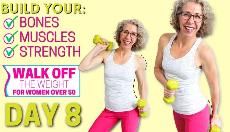 MUSCLE-Building Weight Loss Workout (with hand weights) 🦶 WALK Off the Weight Day 8