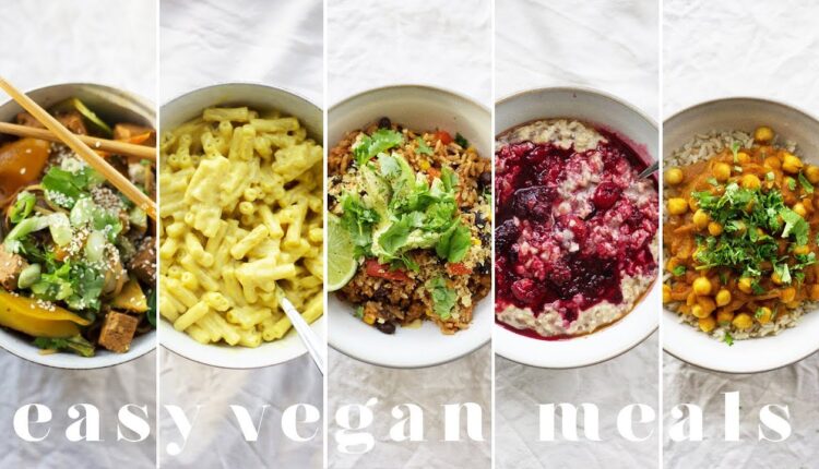 MY GO-TO CHEAP & EASY VEGAN MEALS | 5 Lazy, Quick & Healthy Recipes