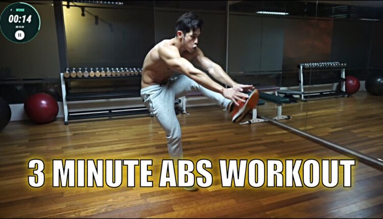[Level 2.5] 3 Minute Abs Workout - New Moves At The End