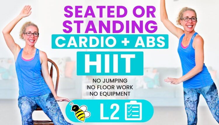 CARDIO + ABS HIIT, 30 minute SEATED or STANDING workout