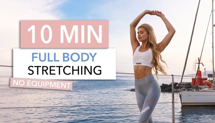 10 MIN FULL BODY STRETCH - a simple routine for tight muscles & flexibility I Pamela Reif