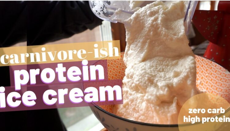 HOW TO MAKE PROTEIN ICE CREAM | Zero Carb Keto Carnivore Diet Recipes | HIGH VOLUME