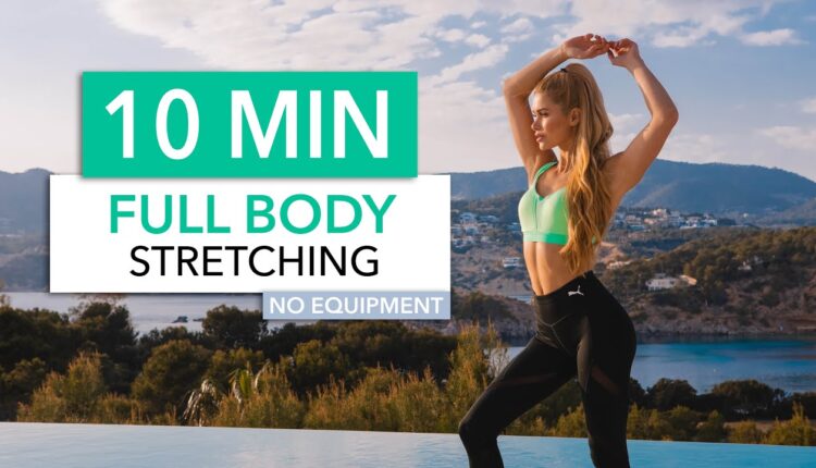 10 MIN FULL BODY STRETCHING - to end your workout, for tight muscles & flexibility I Pamela Reif