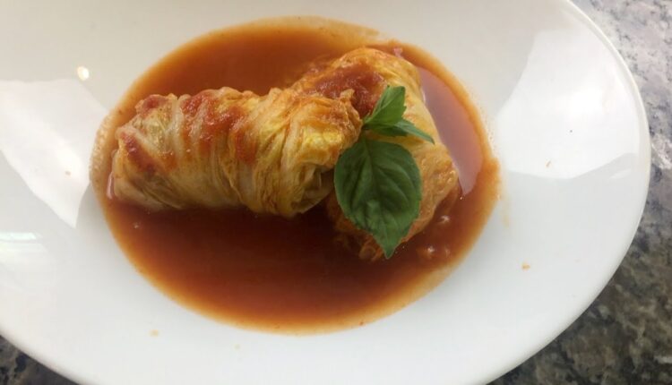 Healthy Low Carb recipe stuffed Napa Cabbage Rolls turkey lean ground meat  Weight Loss