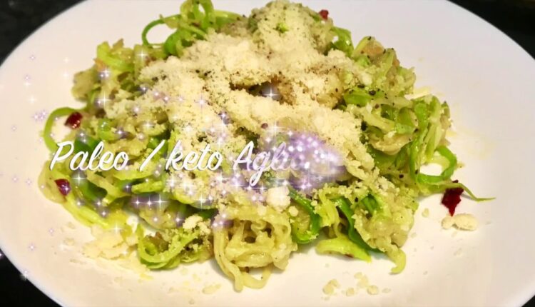 Paleo diet zucchini noodles in Tamil | Paleo Aglio olio |  Keto noodles recipe | Jo Kitchen