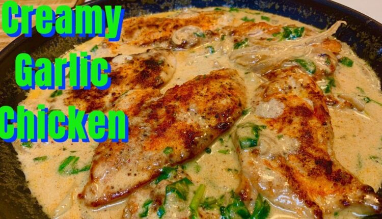 Keto Creamy Garlic Chicken Recipe