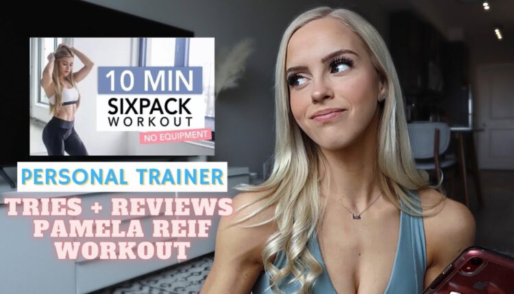 PERSONAL TRAINER TRIES & REVIEWS PAMELA REIF’S WORKOUT | 10 minute no equipment six pack workout