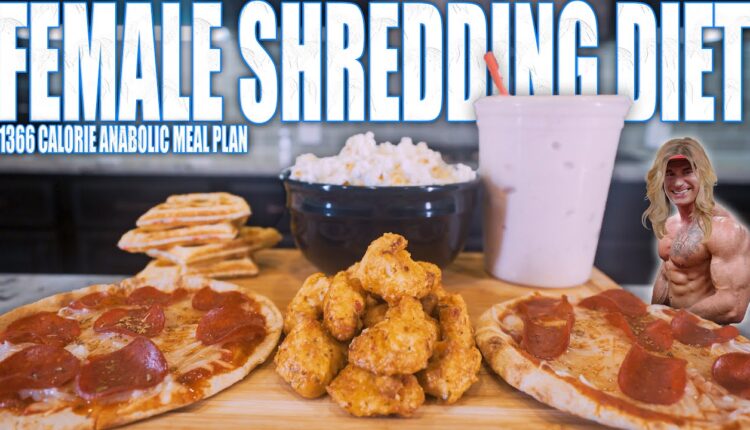SUPER SHRED MEAL PLAN FOR WOMEN | 1366 Calorie Anabolic Shredding Diet | Simple High Protein Meals!