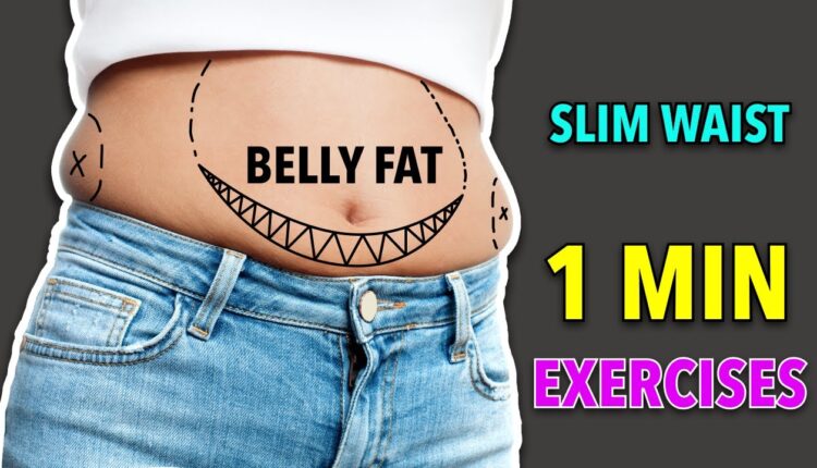 1-Minute Exercises To Lose Belly & Waist Fat