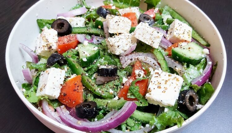 GREEK SALAD | Keto Greek Salad | Healthy Salad for Weight Loss | Keto Diet Salad Recipe | Gym Diet