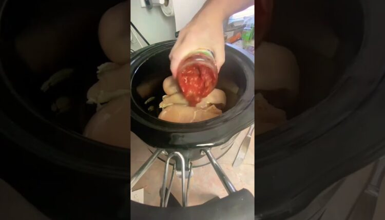 Super Simple, Lean Protein Idea / Low-carb / Crockpot / Chicken Recipe #shorts