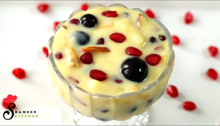 Fruit Custard Recipe | Mixed Fruit Custard | Healthy Dessert Recipe | Fruit Salad With Custard