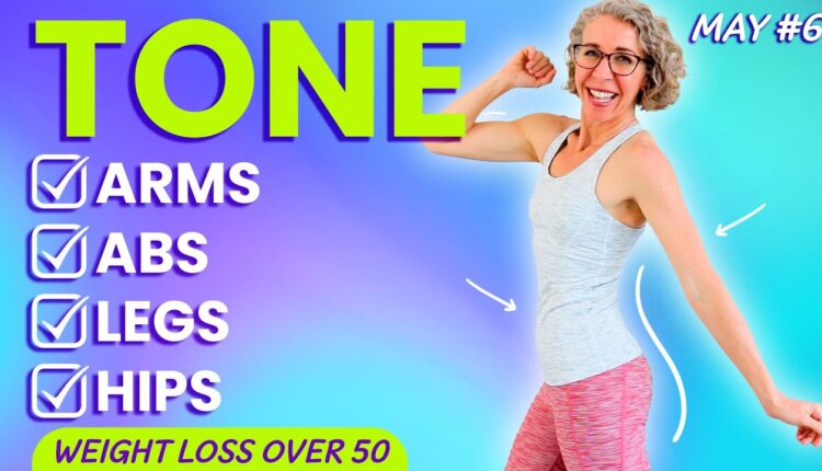 KNEE-FRIENDLY, No Equipment TONING Workout for Women over 50 👒 MAY 6